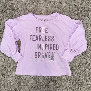 Gap/Disney Lavender Elsa LS Shirt 
4T